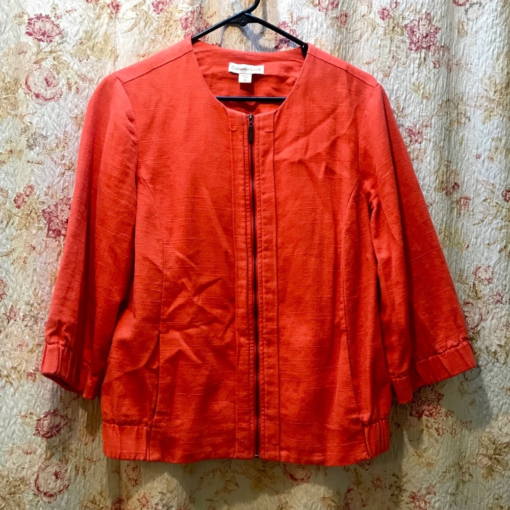 Bright and cheery linen jacket